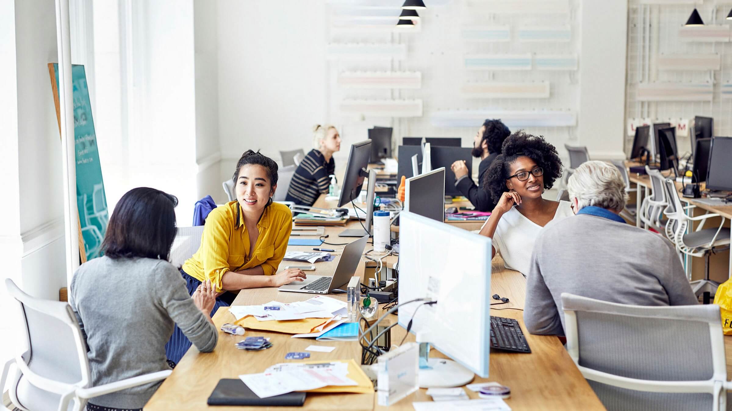 people in office