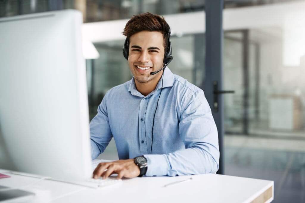 Call center support agent