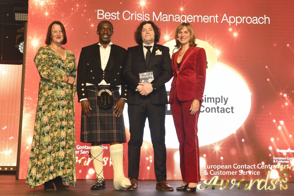 Simply Contact Awarded for Best Crisis Management Approach by ECCCSA: №1
