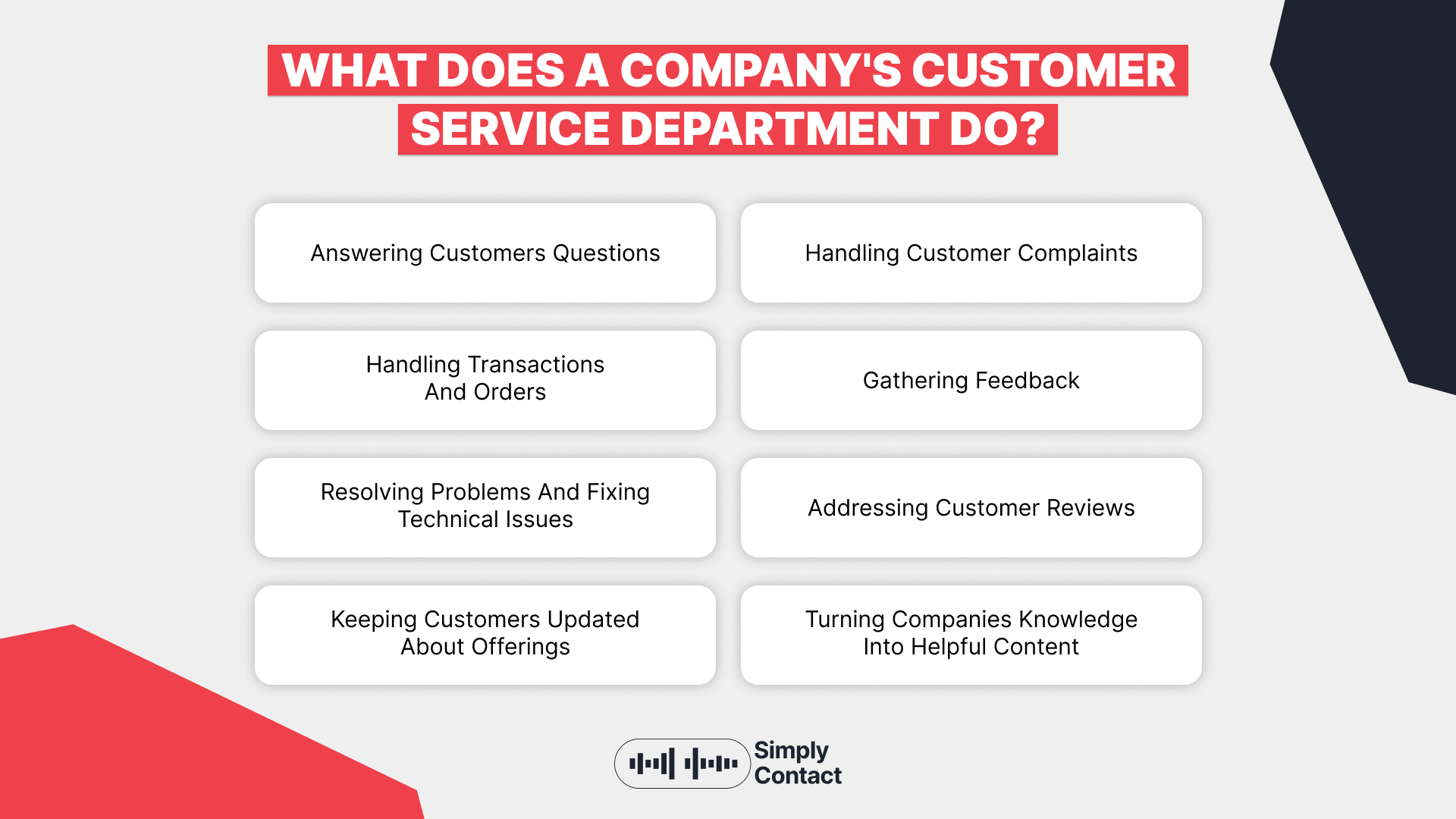 Customer Service Department: Team Structure And Responsibilities: №1